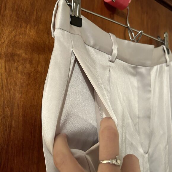 Aritzia Cream Wide Leg Pants - Picture 9 of 13